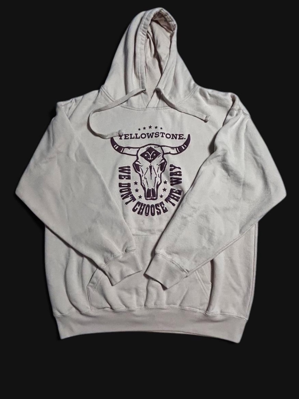 Yellowstone Graphic Hoodie - Cream Pullover